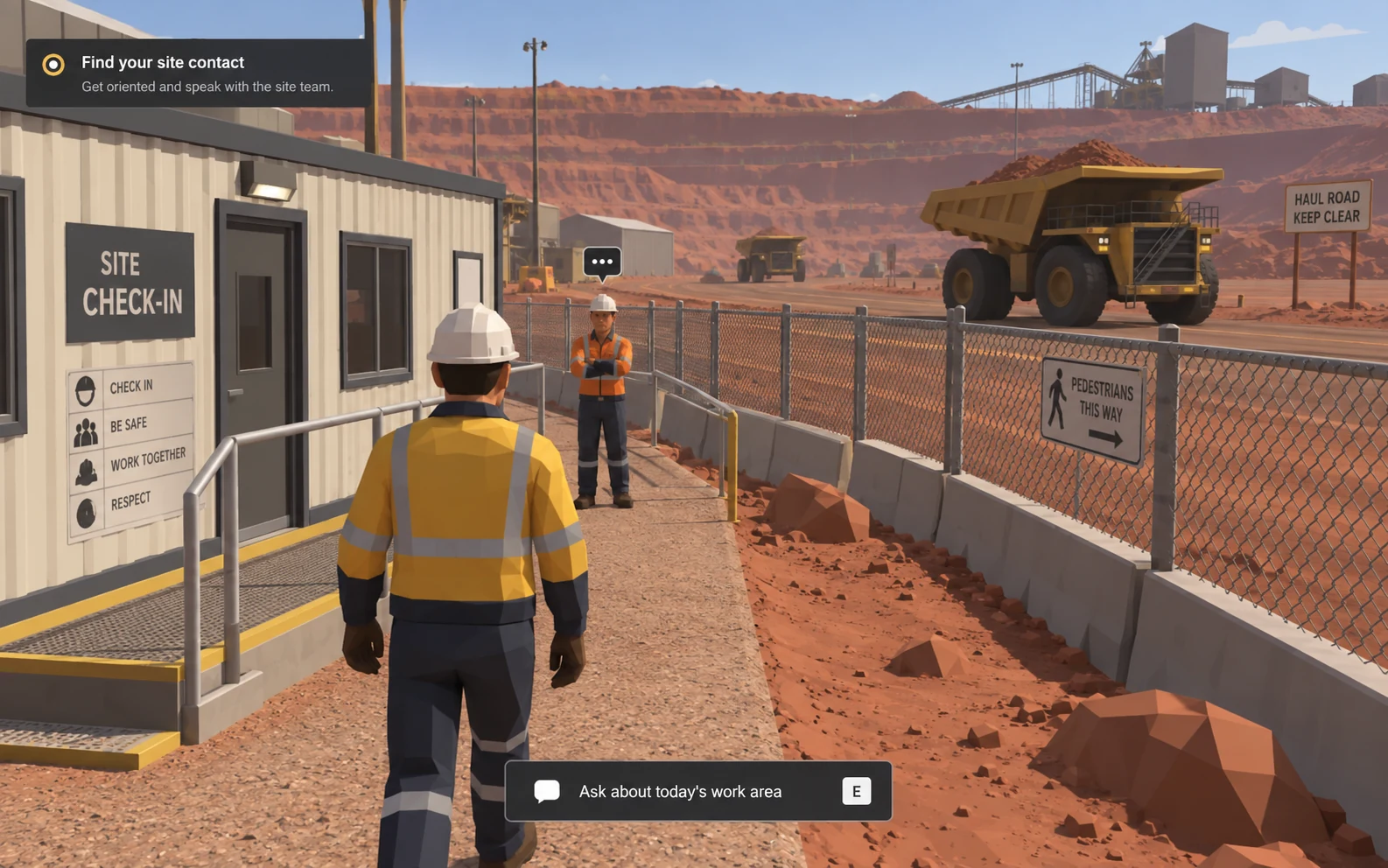 First Shift: proposed 3d exploration with branching dialogue